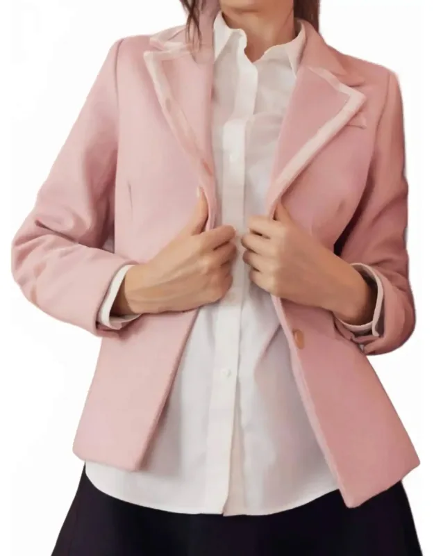 Valentina Herringbone Blazer
