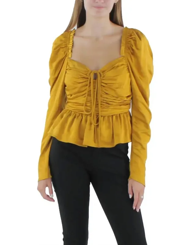 Gathered Off The Shoulder Top
