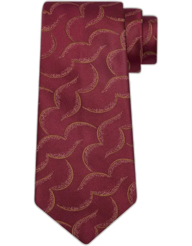 Geometric Abstract Line Silk Tie
