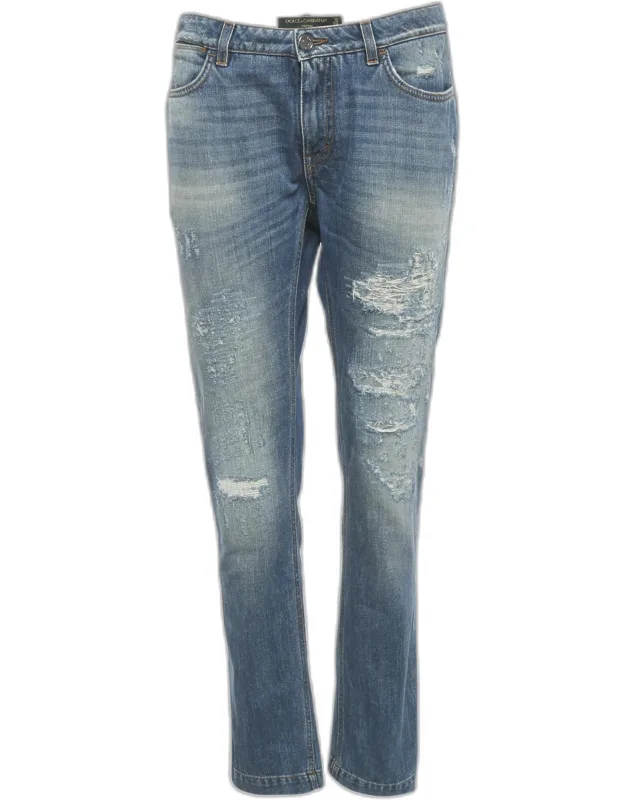 Distressed Boyfriend Jeans