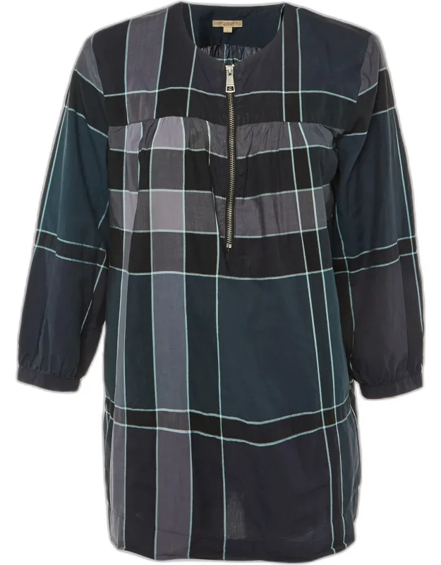 Checked Cotton Tunic