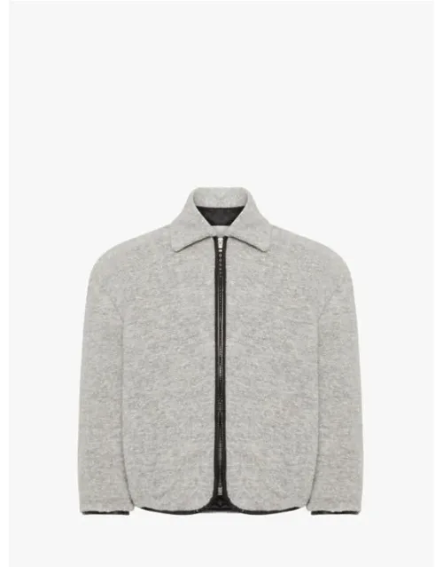 Contrast Trim Casual Jacket