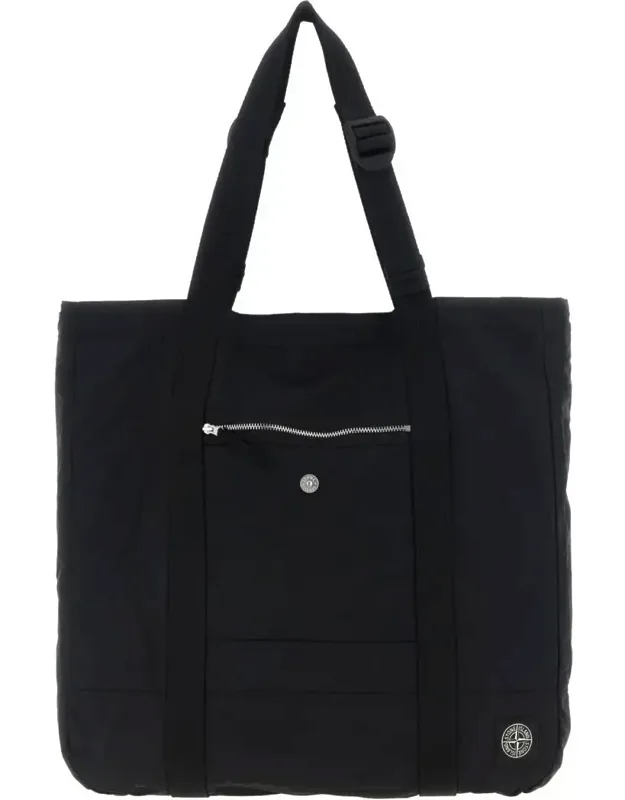 Logo-patch Nylon Tote Bag