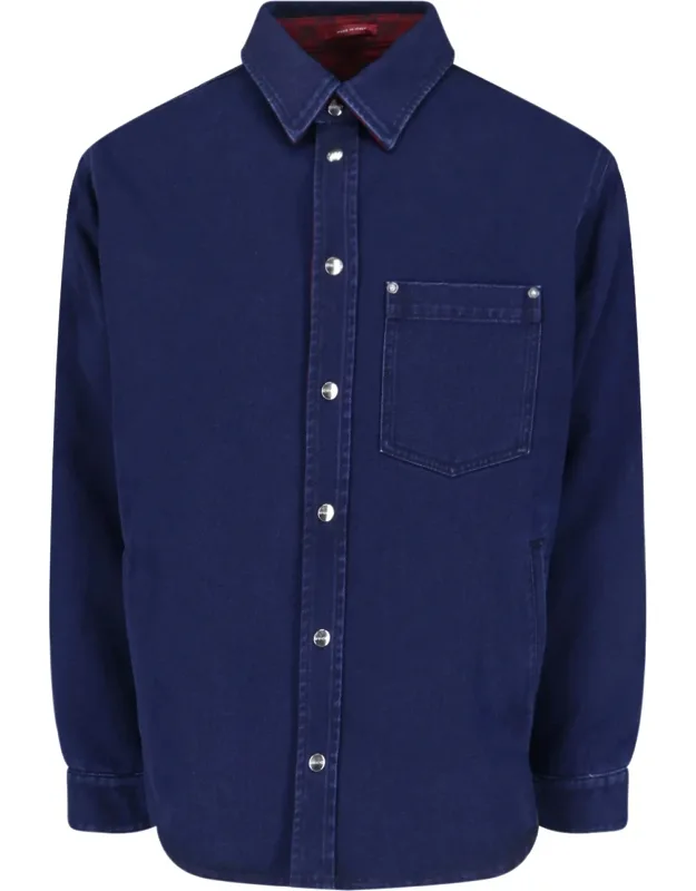 Reversible Denim And Flannel Shirt