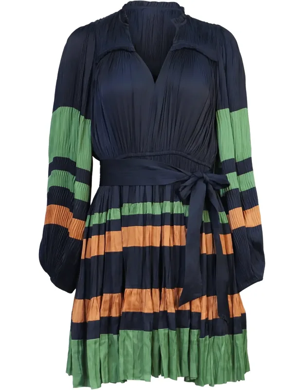 Alia Pleated Mini Dress
