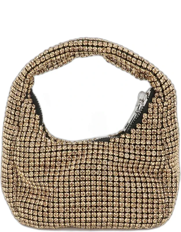 Bling Studded Micro Mini Top Handle Bag