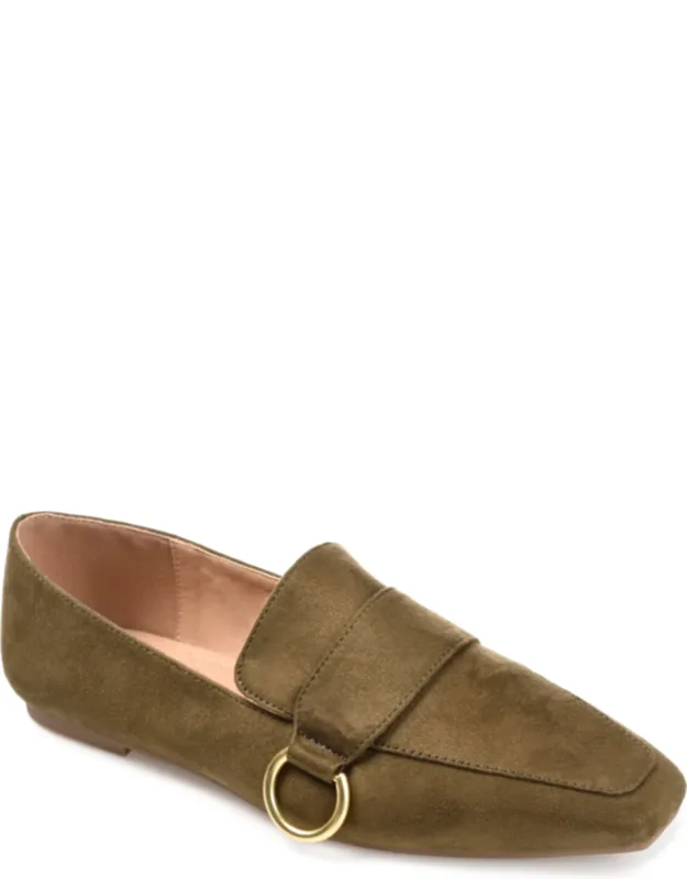 Benntly Slip On Square Toe Loafer Flats