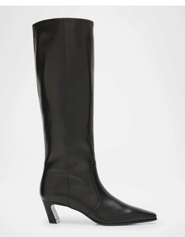 Leather Knee-high Boots