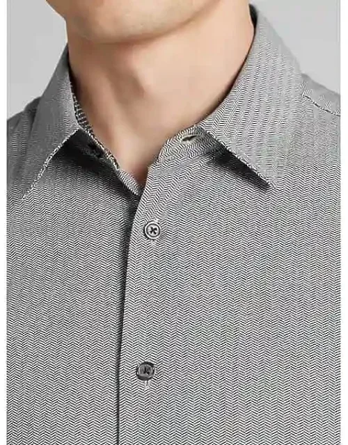 Modern Fit Button Up Shirt
