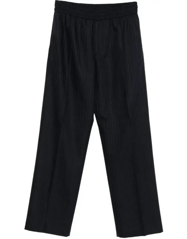 Wide Leg Pinstripe Joggers
