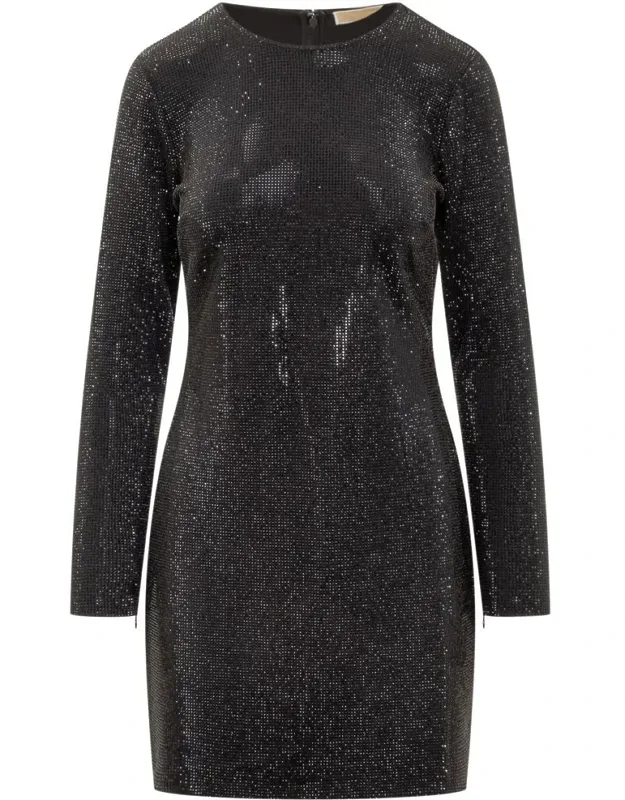 Short Dress With Sequins