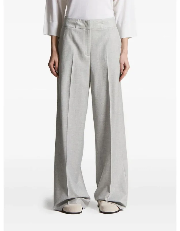 Trousers - Pleated Front, Wide Leg