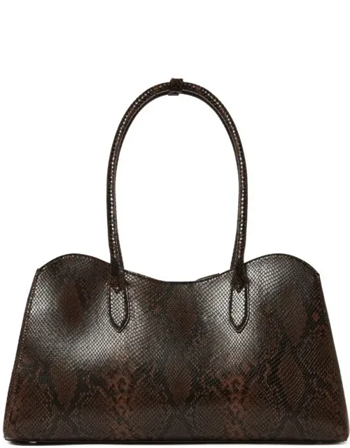 Padlock Detail Double Top-handle Zip Fastening Curved Top Line