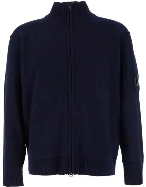 Cardigan With Logo Plaque On Shoulder