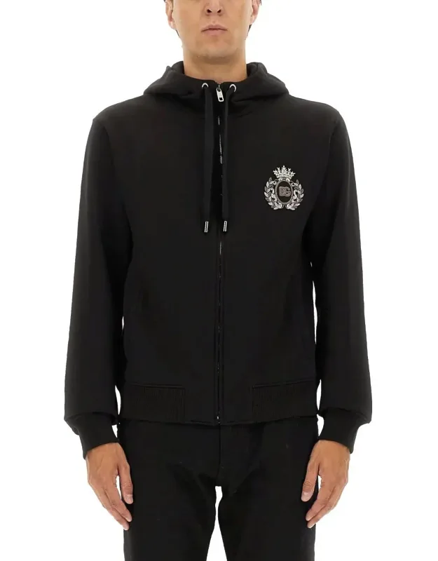 Sweatshirt With Heraldic Patch