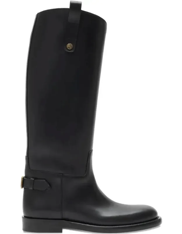 Boots With Equestrian Knight Design