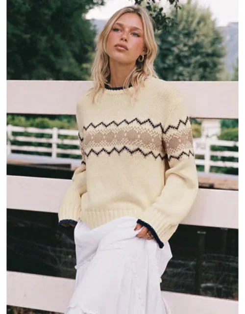 Madalynn Knit Graphic Sweater