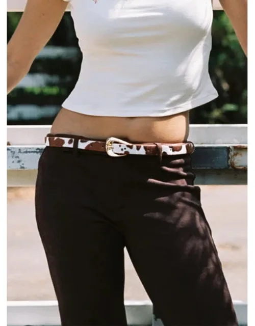 Wild Wild West Faux Suede Belt