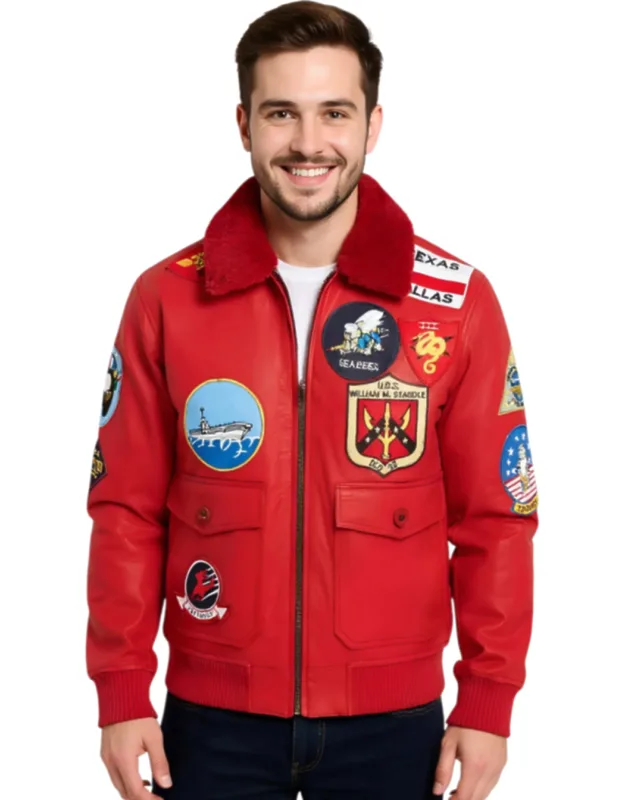 Topgun A2 Leather Bomber Jacket