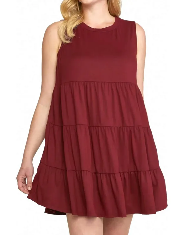 Ruffle Tiered Short Dress