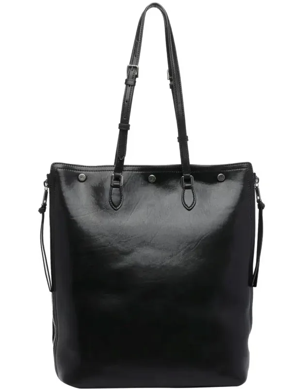 Tote Bag With Clip Closure And Removable Zipped Pocket