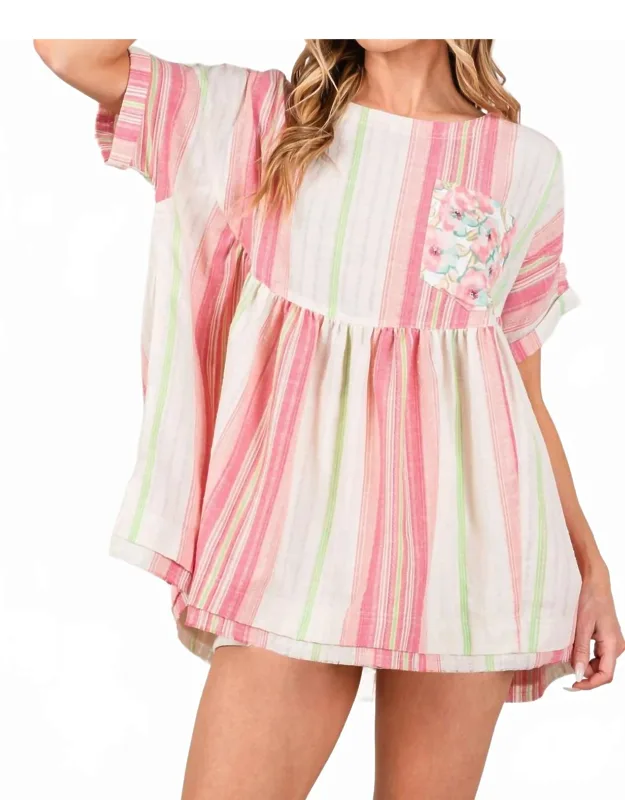 Babydoll Short Sleeve Top