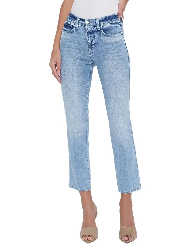 High Rise Crop Cigarette Jeans