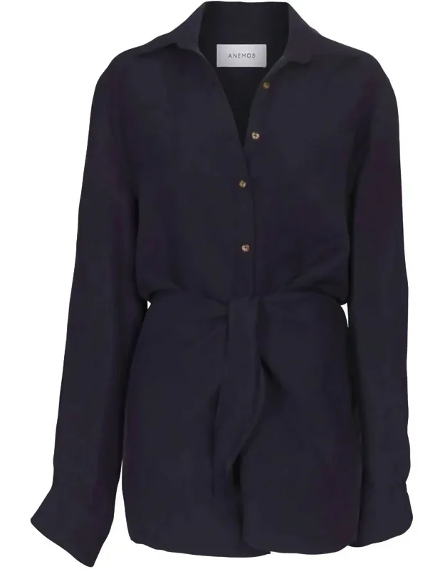 The La Button Down Wrap Dress