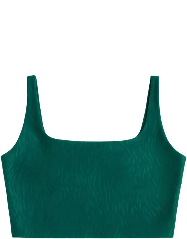 Jacquard Tempo Crop Bra