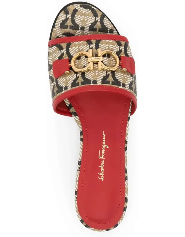 Gancini-print 20mm Mules