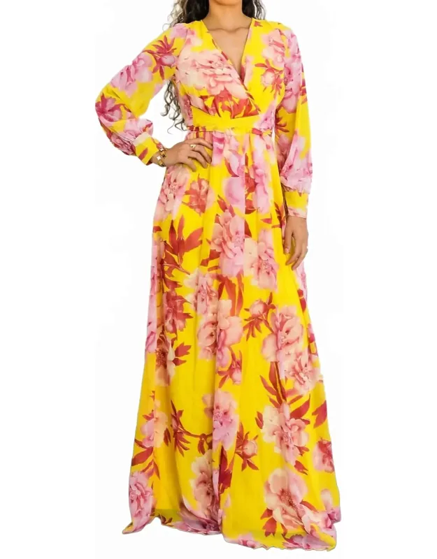 Sunset Bloom Maxi Dress