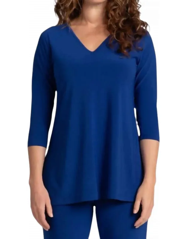 Ideal V-neck Tunic Top