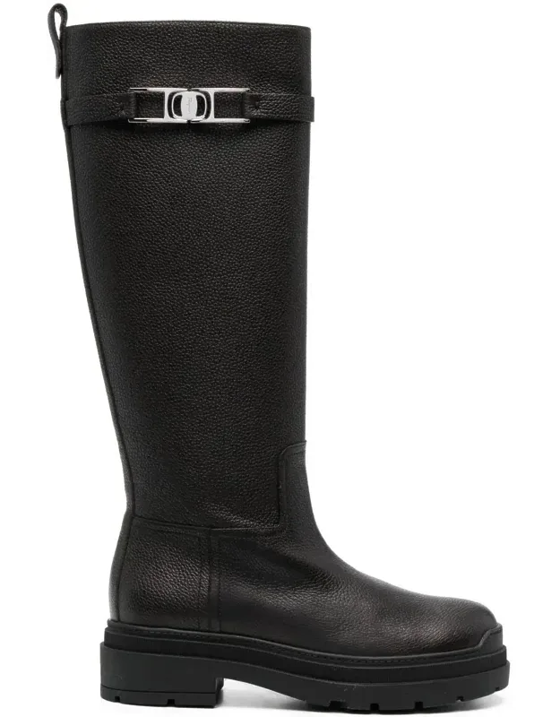 Ryder Knee-length Leather Boots