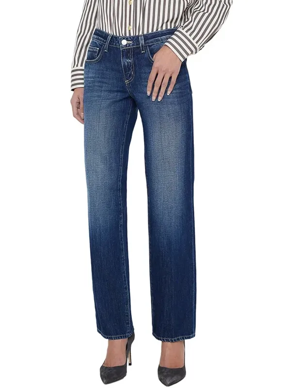 Tatum Low-rise Stovepipe Straight Leg Jeans