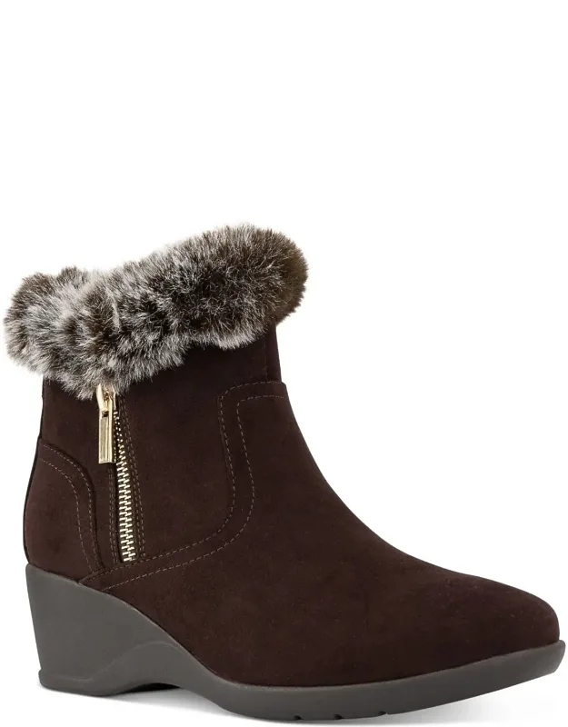 Carleenn Wedge Booties
