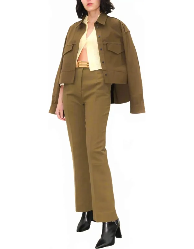 Cropped Kick Trousers