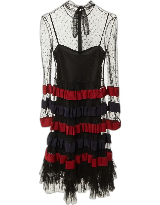 Tulle Tiered Mini Dress