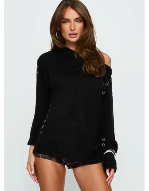 Esenia Eyelet Detail Knit Sweater