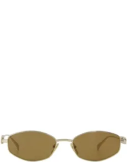 Gg1802s Sunglasses - Round/oval/panthos, Gold-brown