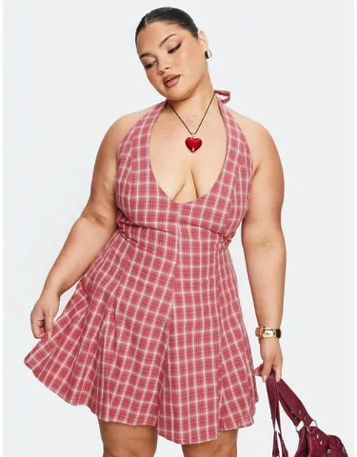 Out Of Nowhere Halter Mini Dress