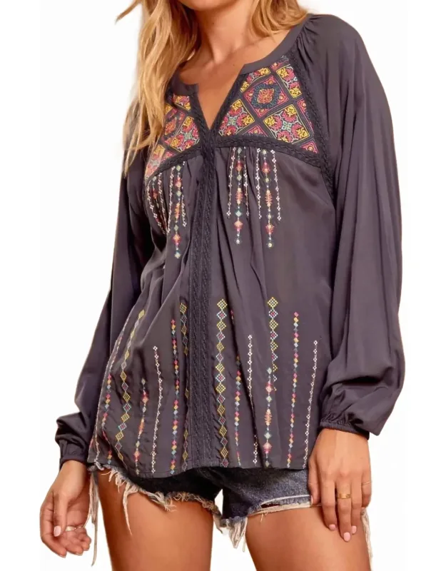 Embroidered Lace Blouse