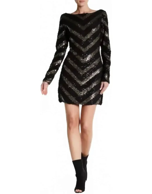 Sparkly Cozy Cocktail Mini Dress