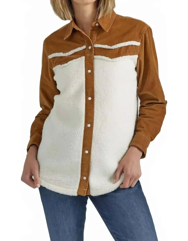 Retro Americana Sherpa Jacket