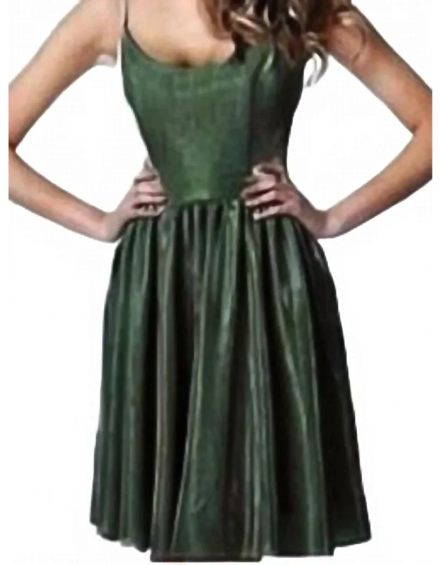A-line Short Glitter Dress