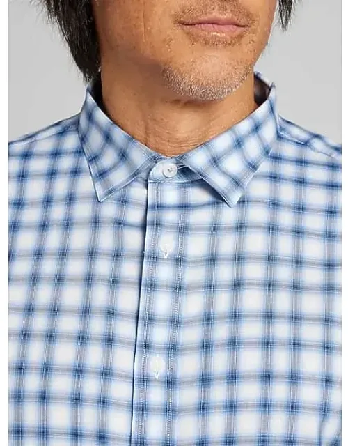 Joseph Abboud Big & Tall Modern Fit Button Up Shirt With Breathable Cotton And Stretch