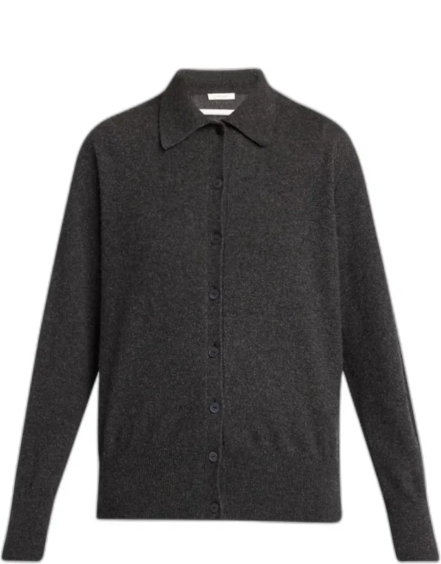 Lillia Cashmere Collared Cardigan