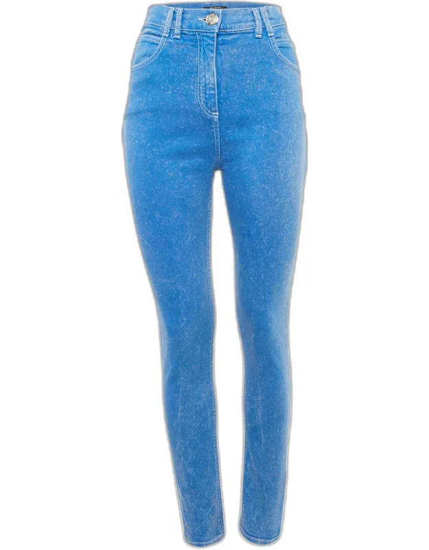 Faded Denim Skinny Jeans
