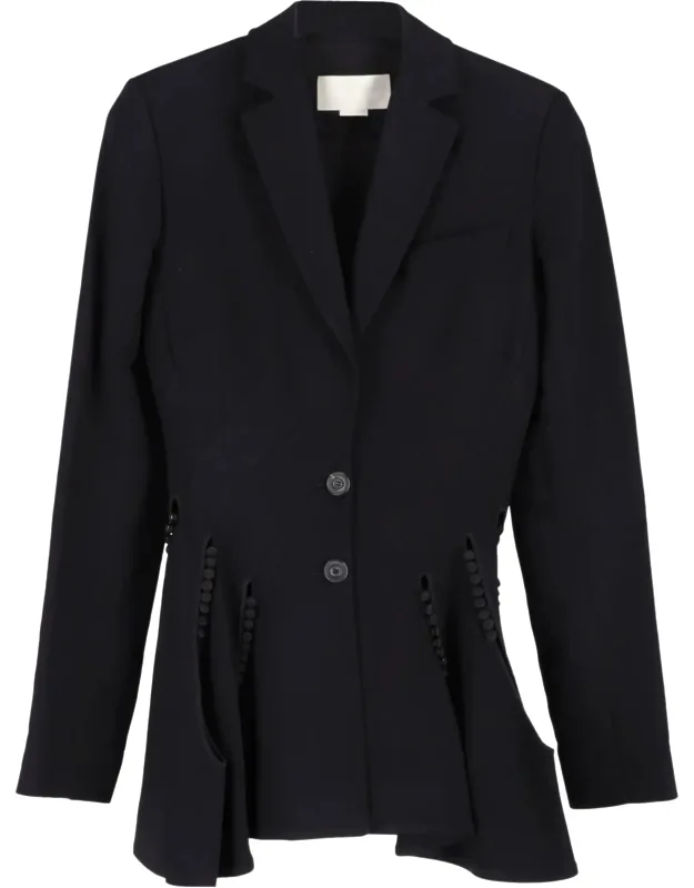 Crepe Cut Out Blazer
