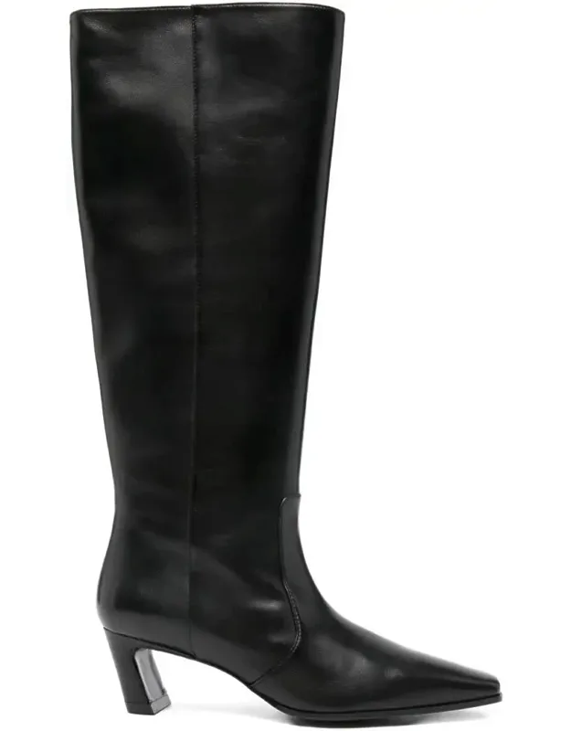 Boots Knee-high Shaft Zip Fastening