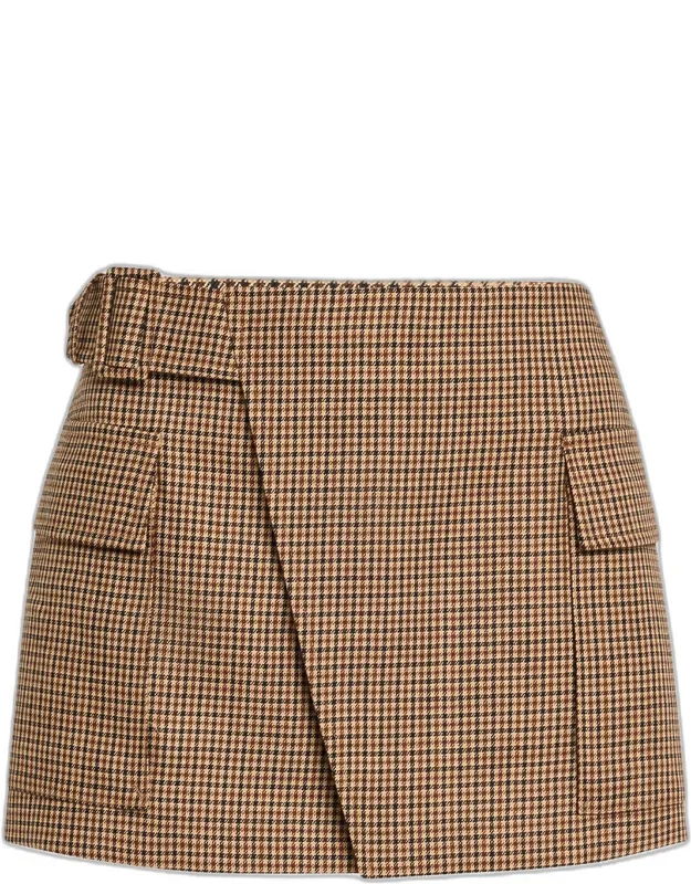 Check Mini Skirt